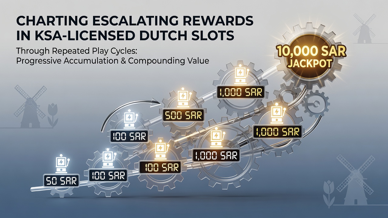 Grafische weergave van beloningsaccumulatie in Nederlandse gokkastomgevingen met KSA-licentie