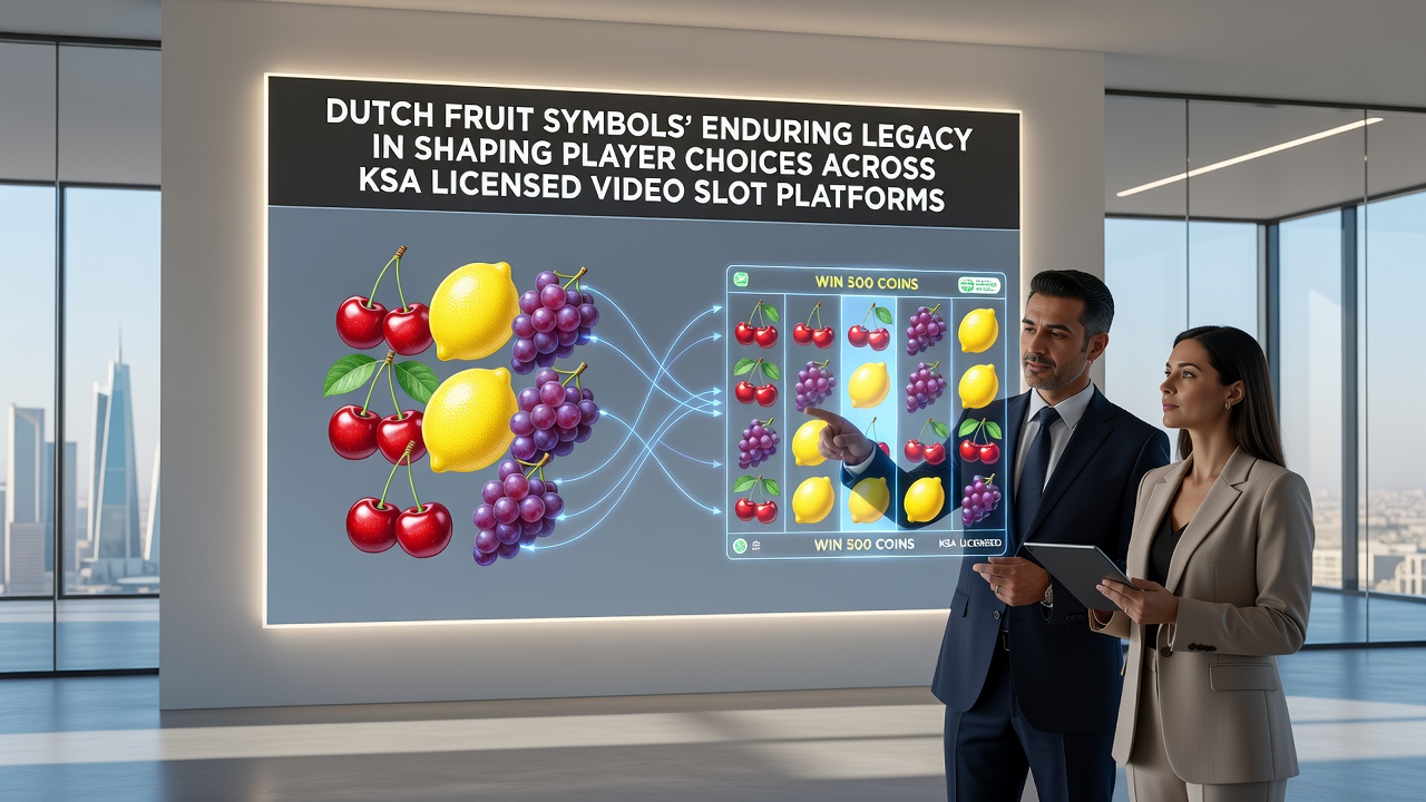 Digitale weergave van fruit symbolen in actie op een Nederlandse video slot met bonus triggers en winlijnen