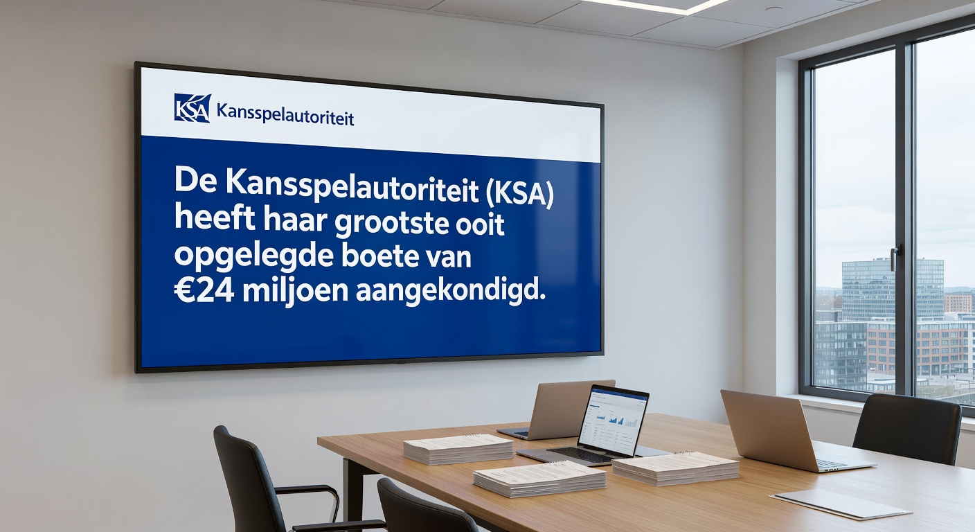 Nederlandse speler draait een videoslot met fruit symbolen en een knipperende jackpot meter, omringd door bonus features en neon lichten