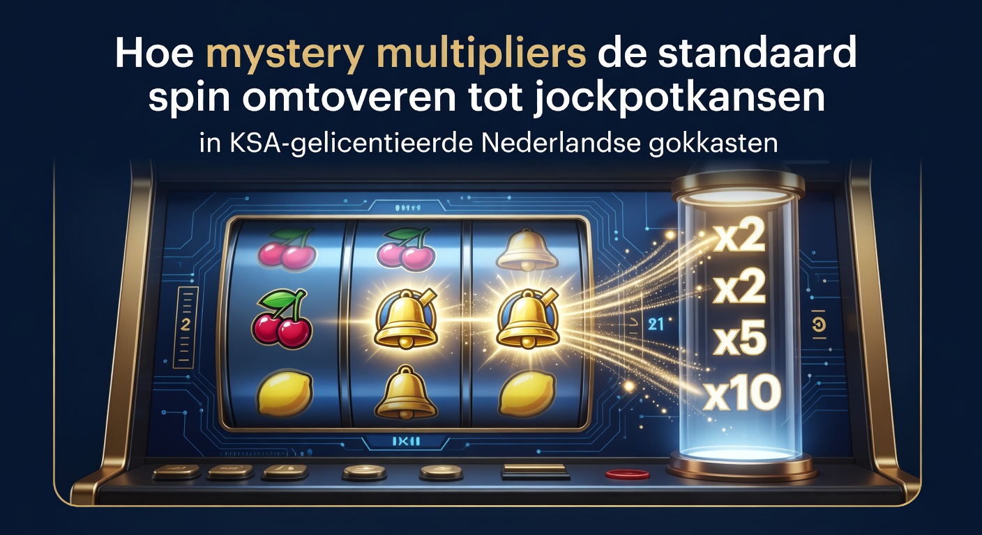 Schermafbeelding van een Nederlandse online gokkast met een mystery multiplier die een standaard spin boost naar een grote uitbetaling