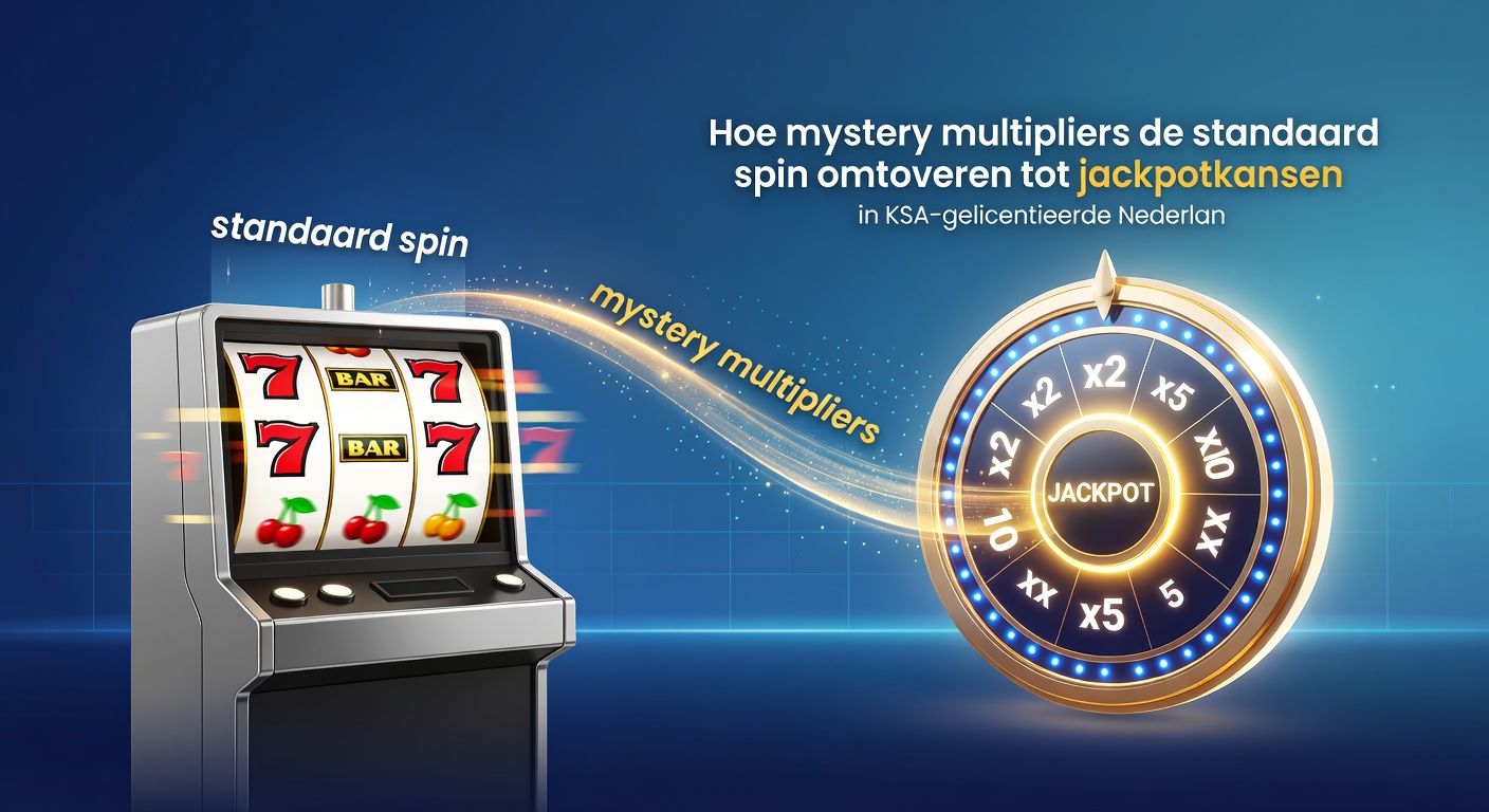 Close-up van een mystery multiplier-animatie in een KSA-goedgekeurde Nederlandse slot, met exploderende multipliers die winsten transformeren