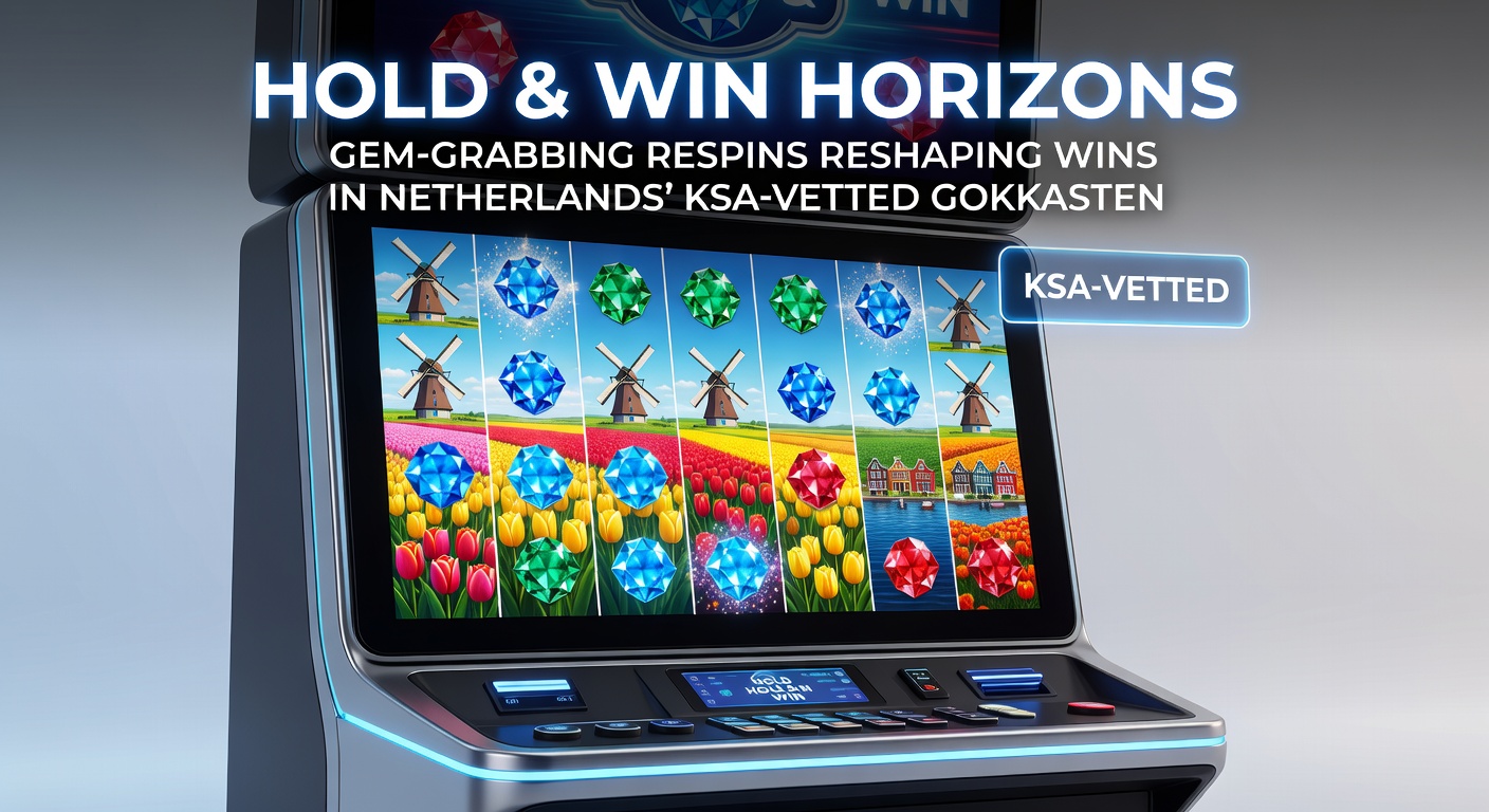 Schermafbeelding van een Hold & Win gokkast met gloeiende edelstenen en respin-functie in actie op een Nederlandse online casino interface