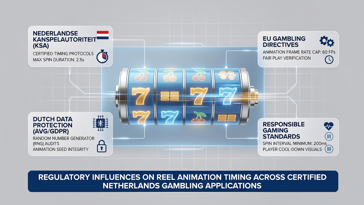 Illustratie van reel-animaties in Nederlandse gokkasten onder toezicht van de Kansspelautoriteit