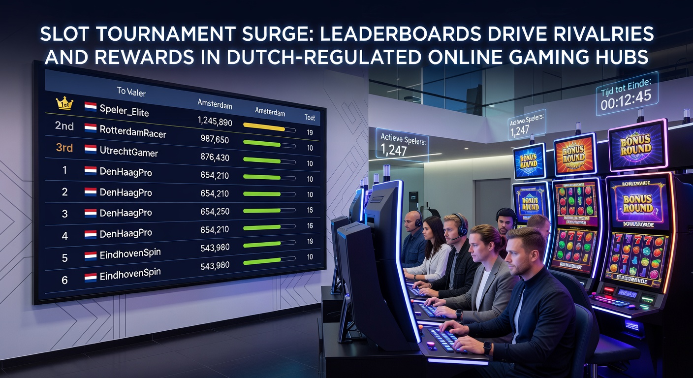 Schermafbeelding van een bruisend slottoernooi leaderboard met spelersnamen, scores en prijzen in een Nederlands online casino