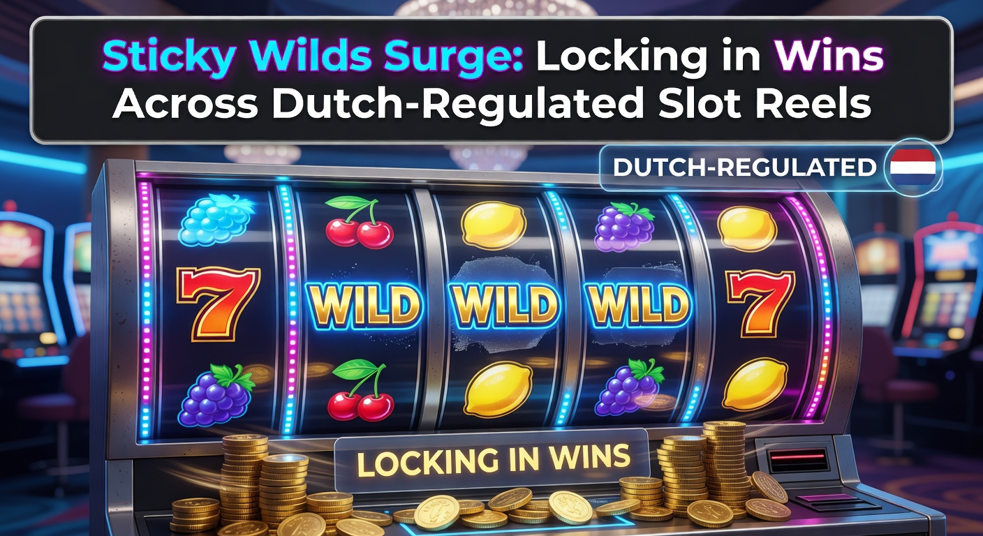 Sticky Wilds in actie op een Nederlandse online gokkast, waar symbolen vastplakken en winlijnen uitbreiden tijdens een bonusronde