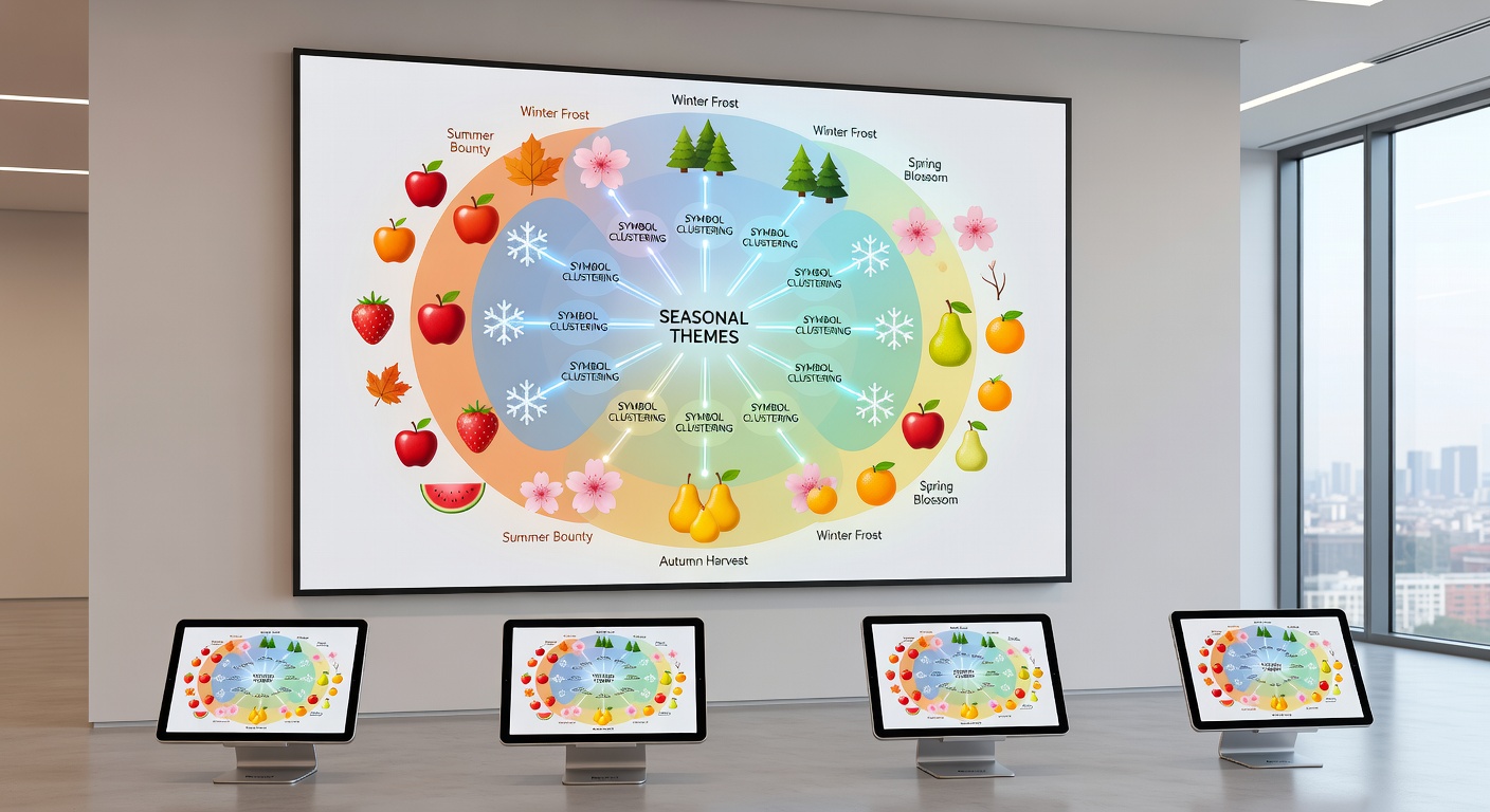 Symboolclusters in mobiele fruitmachines met seizoensinvloeden bij Nederlandse casino's